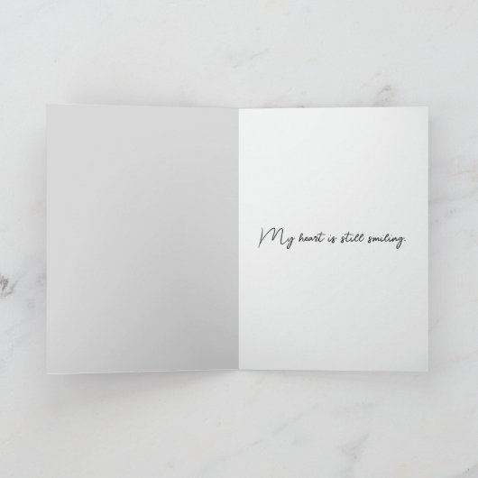 Maus mit weißer Daisy Karte (Innenseite)