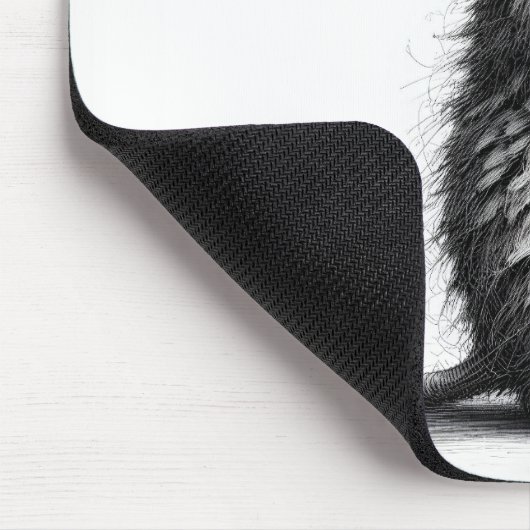 Maus mit weißer Daisy Mousepad (Ecke)