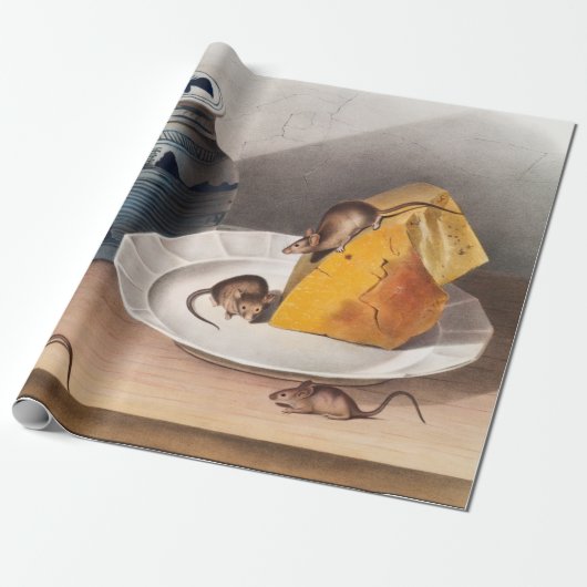 Maus (Mus-musculus) Illustration Geschenkpapier (Ungerollt)