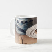 Maus (Mus-musculus) Illustration Kaffeetasse (Vorderseite Links)