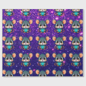 Maus Niedlich charmant Themed-Geschenkwrake Geschenkpapier (Flach)