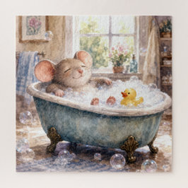 Maus nimmt ein Schaumbad Puzzle