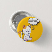 Maus oder Fisch? - lustiges Haustier - Tief denken Button (Vorne & Hinten)