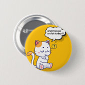 Maus oder Fisch? - lustiges Haustier - Tief denken Button (Vorne & Hinten)