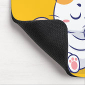 Maus oder Fisch? - lustiges Haustier - Tief denken Mousepad (Ecke)