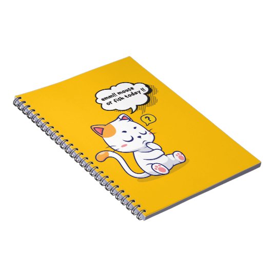 Maus oder Fisch? - lustiges Haustier - Tief denken Notizblock (Rechte Seite)