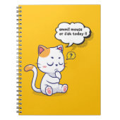 Maus oder Fisch? - lustiges Haustier - Tief denken Notizblock (Vorderseite)