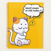 Maus oder Fisch? - lustiges Haustier - Tief denken Planer (Vorderseite)