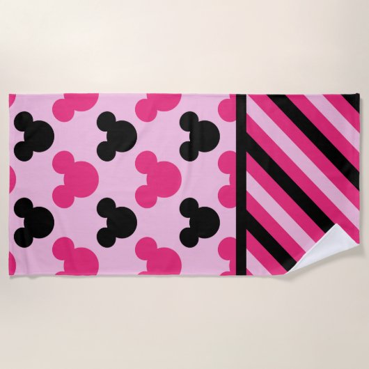 Maus Ohren Strandtuch (Vorderseite)