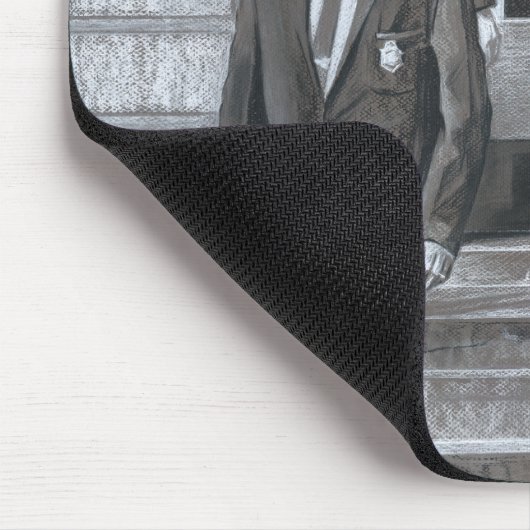 Maus Pad 5 mit Rachel Dolezal Art Mousepad (Ecke)