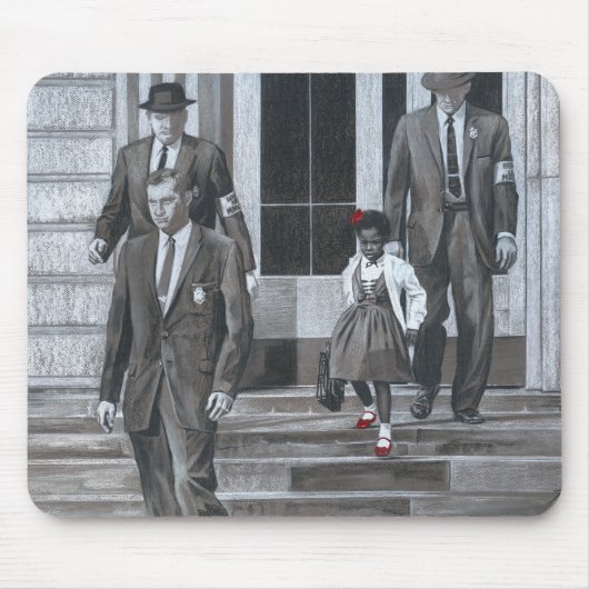 Maus Pad 5 mit Rachel Dolezal Art Mousepad (Vorne)