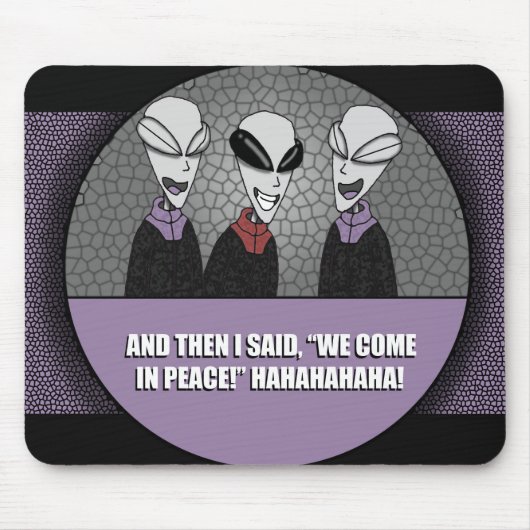 Maus-Pad - Area 51 Außerirdischen Witz Mousepad (Vorne)