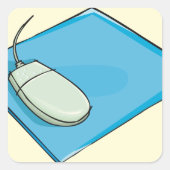 Maus-Pad-Aufkleber Quadratischer Aufkleber (Vorderseite)