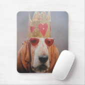 Maus Pad Basset Hound King Mousepad (Mit Mouse)