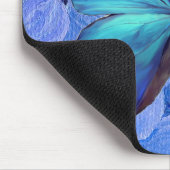 Maus Pad - Blaues Morpho/Hydrangea Mousepad (Ecke)