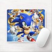 Maus-Pad, Cyan Blue Graphic Mouse Pad Mousepad (Mit Mouse)
