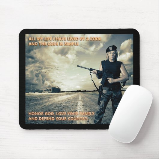 Maus-Pad "Der Code" Mousepad (Mit Mouse)
