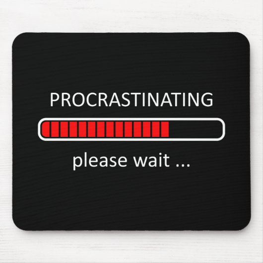 Maus-Pad des Gamers - Warten Sie bitte ab Mousepad (Vorne)