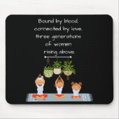 Maus-Pad - Drei Generationen von Frauen Mousepad (Vorne)