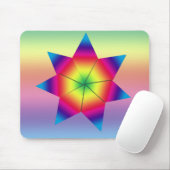 Maus Pad - farbenfroher Star Mousepad (Mit Mouse)