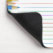 Maus Pad - Farbige Bleistift-Linien Mousepad (Ecke)