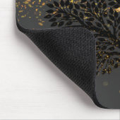 Maus-Pad für Schwarz und Gold Tree Mousepad (Ecke)