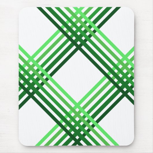 Maus-Pad - Grüne Streifen überquert Mousepad (Vorne)