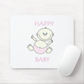 Maus Pad, Happy Baby Mousepad (Mit Mouse)