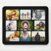 Maus Pad Ihre 9 Fotos Template Collage Frame Mousepad (Vorne)