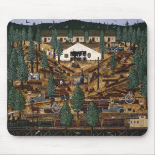 Maus Pad Log Camp Mousepad
