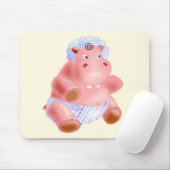 Maus Pad mit Happy Baby Hippo Mousepad (Mit Mouse)