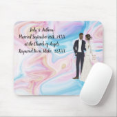 Maus-Pad mit Hochzeitsinformationen Mousepad (Mit Mouse)