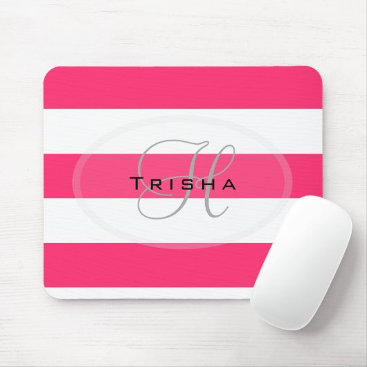 Maus-Pad mit Ihrem Namen HAMbyWG - Pink Mousepad (Mit Mouse)