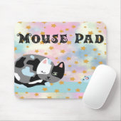 Maus-Pad mit Katze und :Maus Mousepad (Mit Mouse)