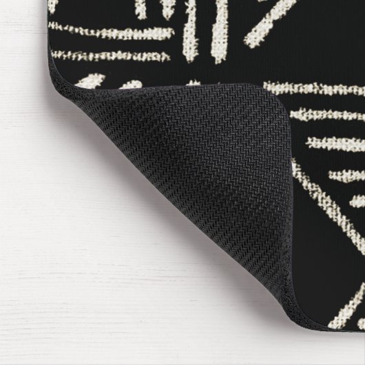 Maus-Pad mit schwarzem Schmuck Mousepad (Ecke)