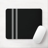Maus-Pad mit schwarzem und doppelgrauem Streifen Mousepad (Mit Mouse)