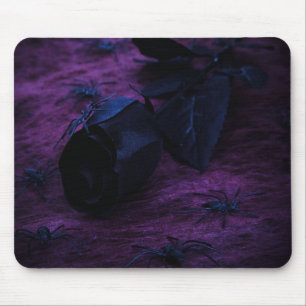 Maus-Pad mit schwarzer Rose Mousepad