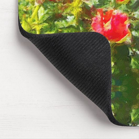 Maus-Pad - Orangefarbene Rose Mousepad (Ecke)