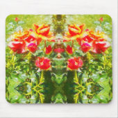 Maus-Pad - Orangefarbene Rose Mousepad (Vorne)