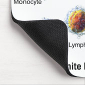 Maus Pad Weiße Blutkörperchen Leukozyten Diagramm Mousepad (Ecke)