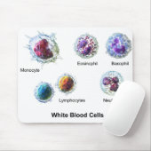 Maus Pad Weiße Blutkörperchen Leukozyten Diagramm Mousepad (Mit Mouse)