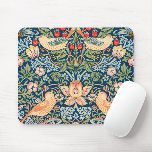 MAUS PAD - William Morris - "Strawberry Thief" Mousepad (Mit Mouse)