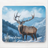 Maus Pad-Yellowstone-Elch Mousepad (Vorne)