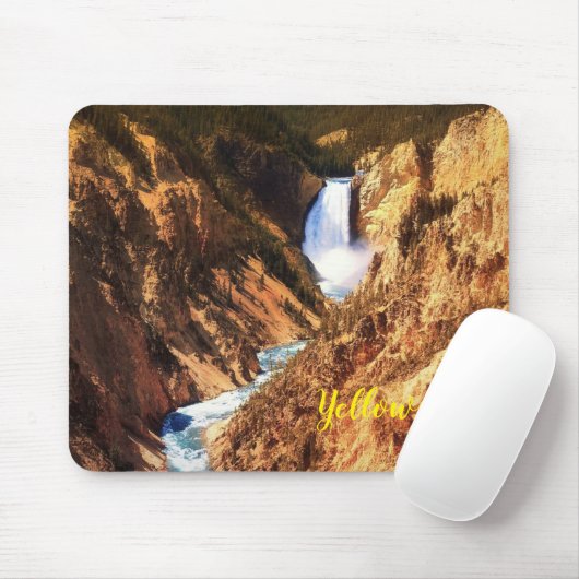 Maus Pad-Yellowstone Falls Mousepad (Mit Mouse)