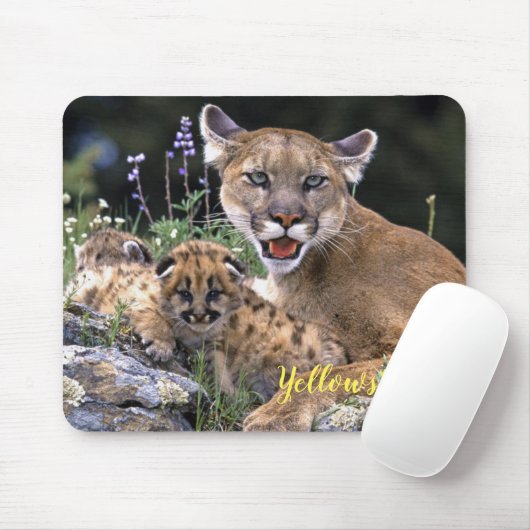 Maus Pad-Yellowstone-Löwe Mousepad (Mit Mouse)