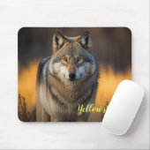 Maus Pad-Yellowstone Wolf Mousepad (Mit Mouse)