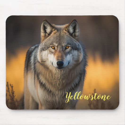 Maus Pad-Yellowstone Wolf Mousepad (Vorne)