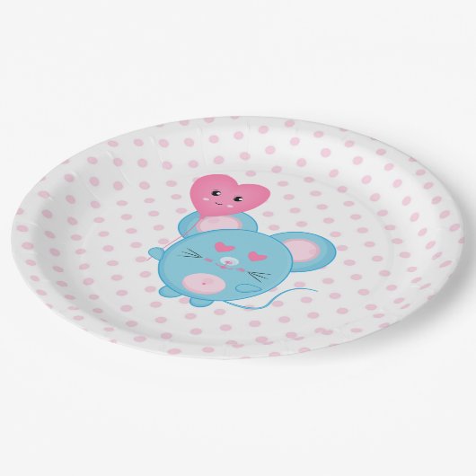 Maus Pappteller (Schrägansicht)