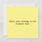 Maus & Pilz Danke Karte (Rückseite)