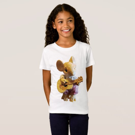 Maus Playing Gitarre T-Shirt (Vorne ganz)
